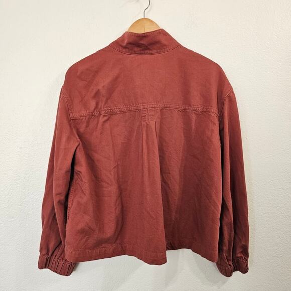 MADEWELL Bayview Balloon-Sleeve Jacket in Weathered Brick Size S - Picture 3 of 10